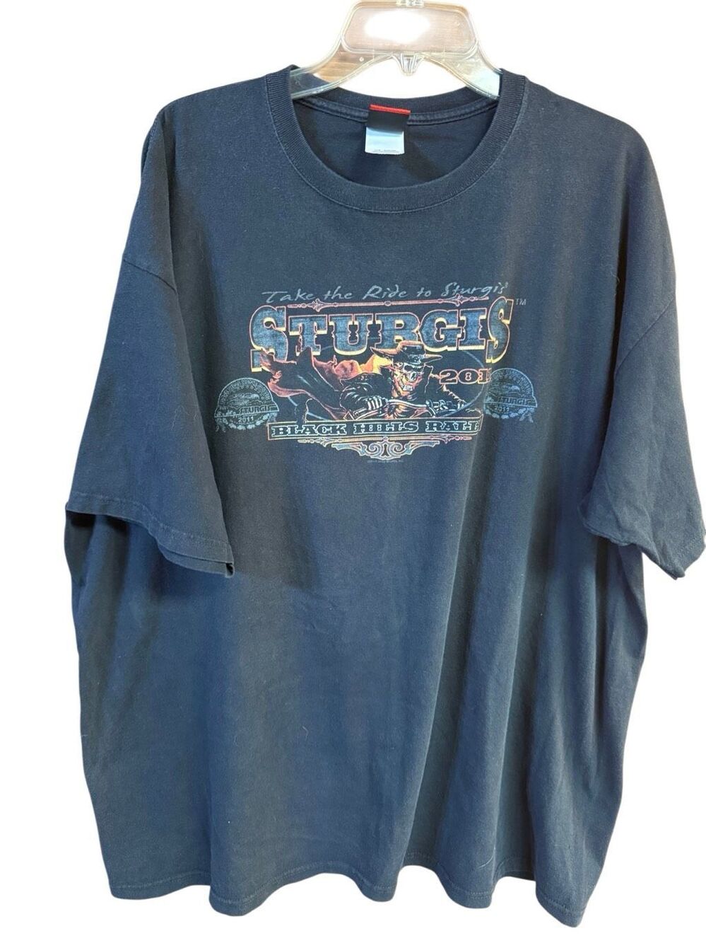 vintage graphic t-shirt Sturgis 2011 Black Hills Rally" Sz 3XL